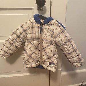 Patagonia 6-12 month reversible winter coat.